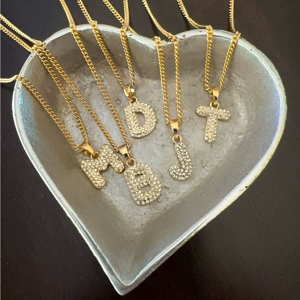 Gold Initial Pendant Necklace